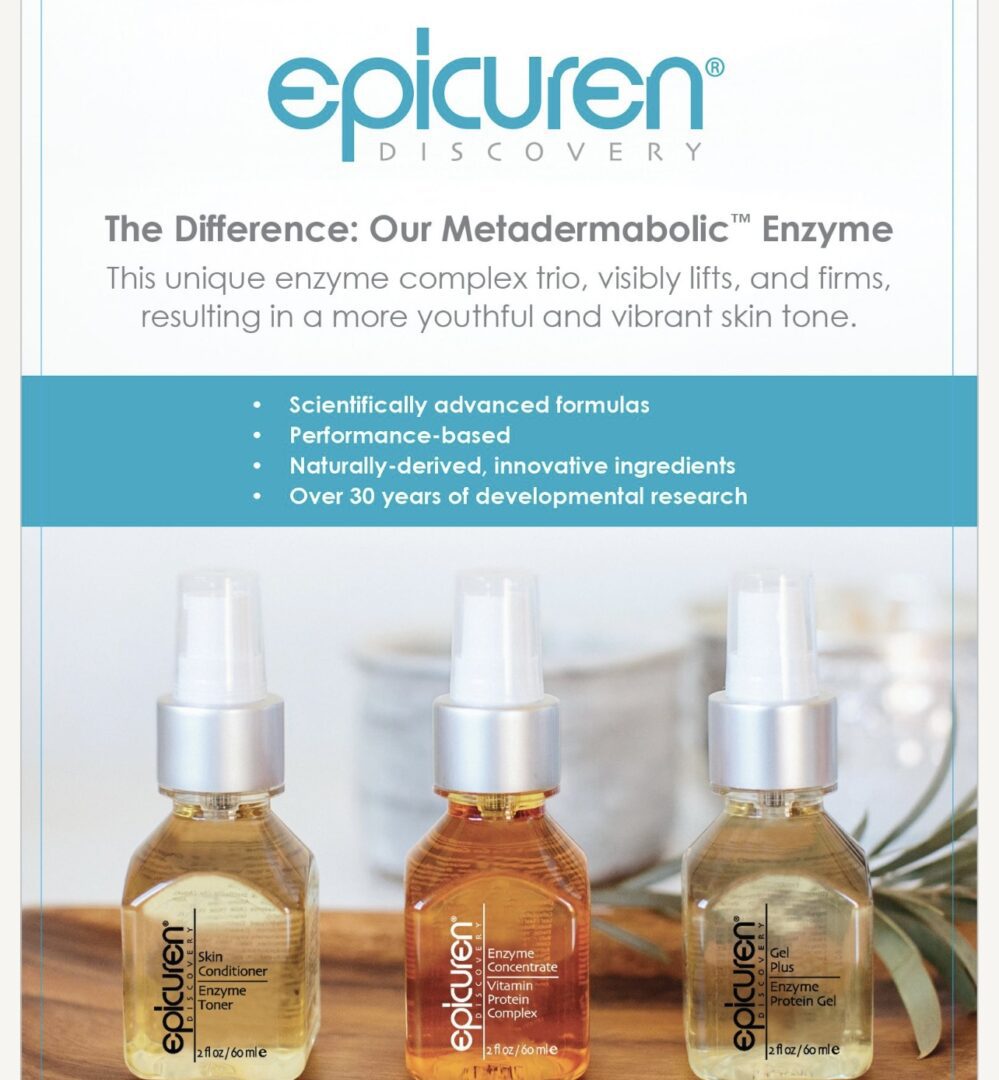 A flyer for epicuren skincare.