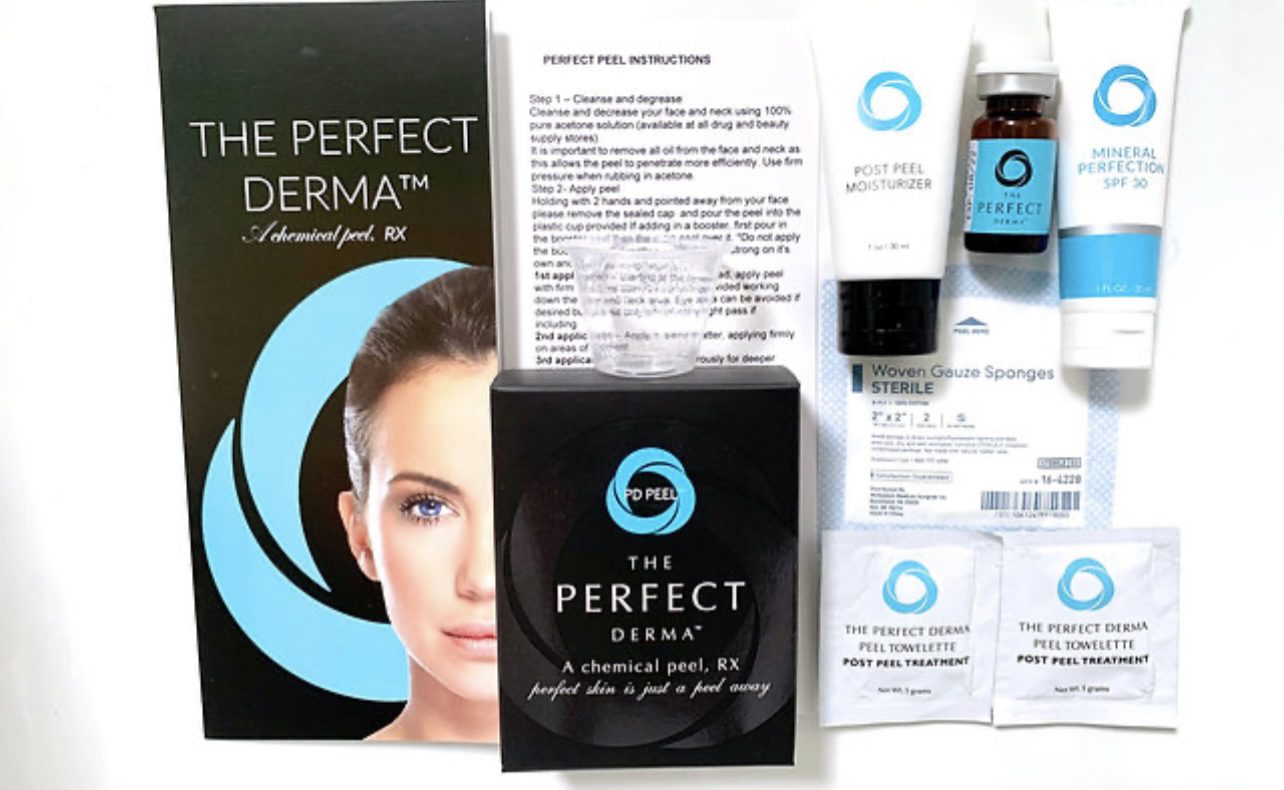 A package of the perfect derma is shown.